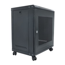 12U Wall Mount Server Rack Cabinet 15.5" Depth Locking Door Enclosure