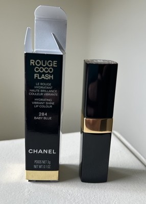 Chanel Full Size Denim Collection Rouge Coco Flash Lip Color 284 Baby Blue