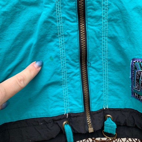 Vintage Nike color block zipper windbreaker jacket MEDIUM 10/12 - Picture 4 of 8