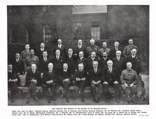 Britisches Kriegs Kabinett in der 10 Downing Street - 1917 - 1WK ~28x22cm