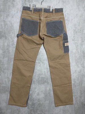 Kojima Genes Japan Hickory Stripe Duck Canvas Painter Pants Workwear Size 32/33