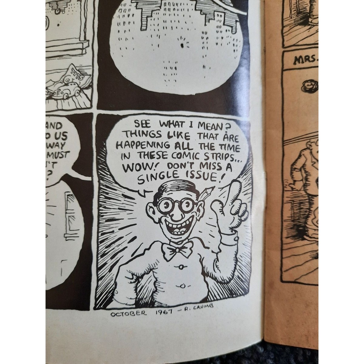 ᗰᗩᗰᗴページ Vintage Comic ZAP Comix Comic Book No 0 Oct 1967 Original 1st ed