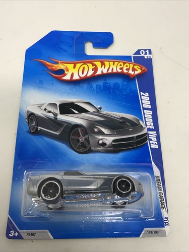 Hot Wheels 2009 2006 Dodge Viper Gray Dream Garage Muscle Car Rare HTF Neuf Voiture - Photo 2/9