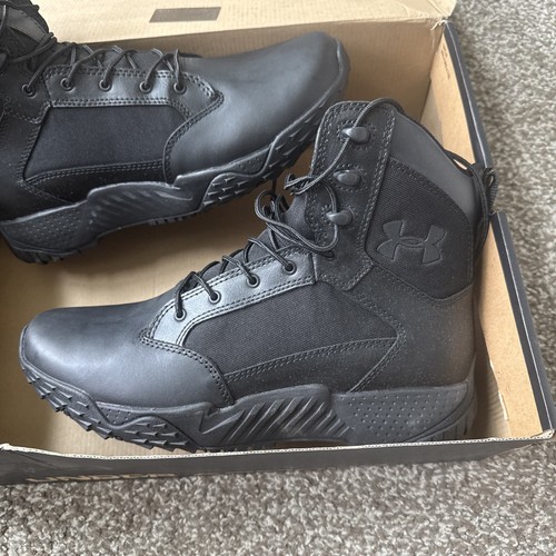 Under Armour Tactical Boots Mens Size 10.5 Valsetz Micro G Black 1268951-001 - Picture 2 of 9