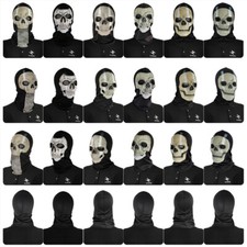 1x Call of Duty Skull Ghost Full Mask Cosplay Warzone Balaclava Skull Latex Mask