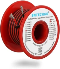 BNTECHGO 20 Gauge Silicone Wire Spool Red and Black Each 25Ft 2 Separate Wires F