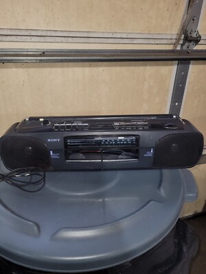 Vintage Sony Dual Cassette Radio Corder CFS W303 WORKS! | eBay