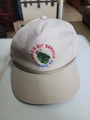 VTG Young An YA Cap Mike s Bit Service Hazard KY SnapBack Trucker Hat 5-panel