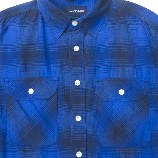 DESCENDANT Japan VANNING CHECK SHIRT Check work shirt 2 Navy DESCENDANT Japan VANNING CHECK SHIRT Check work shirt 2 Navy