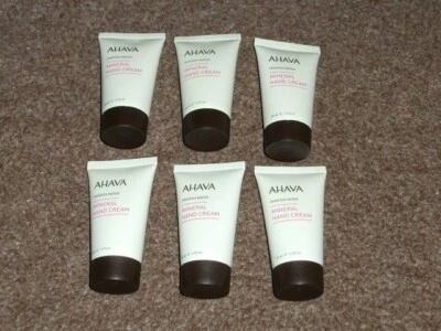 6 Tubes of AHAVA Deadsea Water Mineral Hand Cream - 40ml each SO 240ml Total