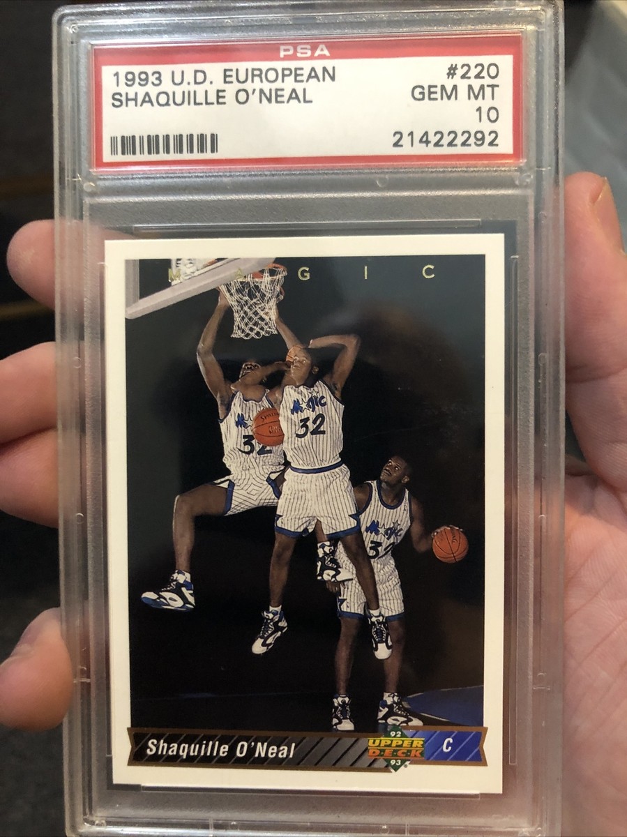 【Shaquille O'Neal】10シリ PSA Natinal Conv SHAQUILLE O' NEAL RC PSA 10 SHAQ 1993 UD European Edition