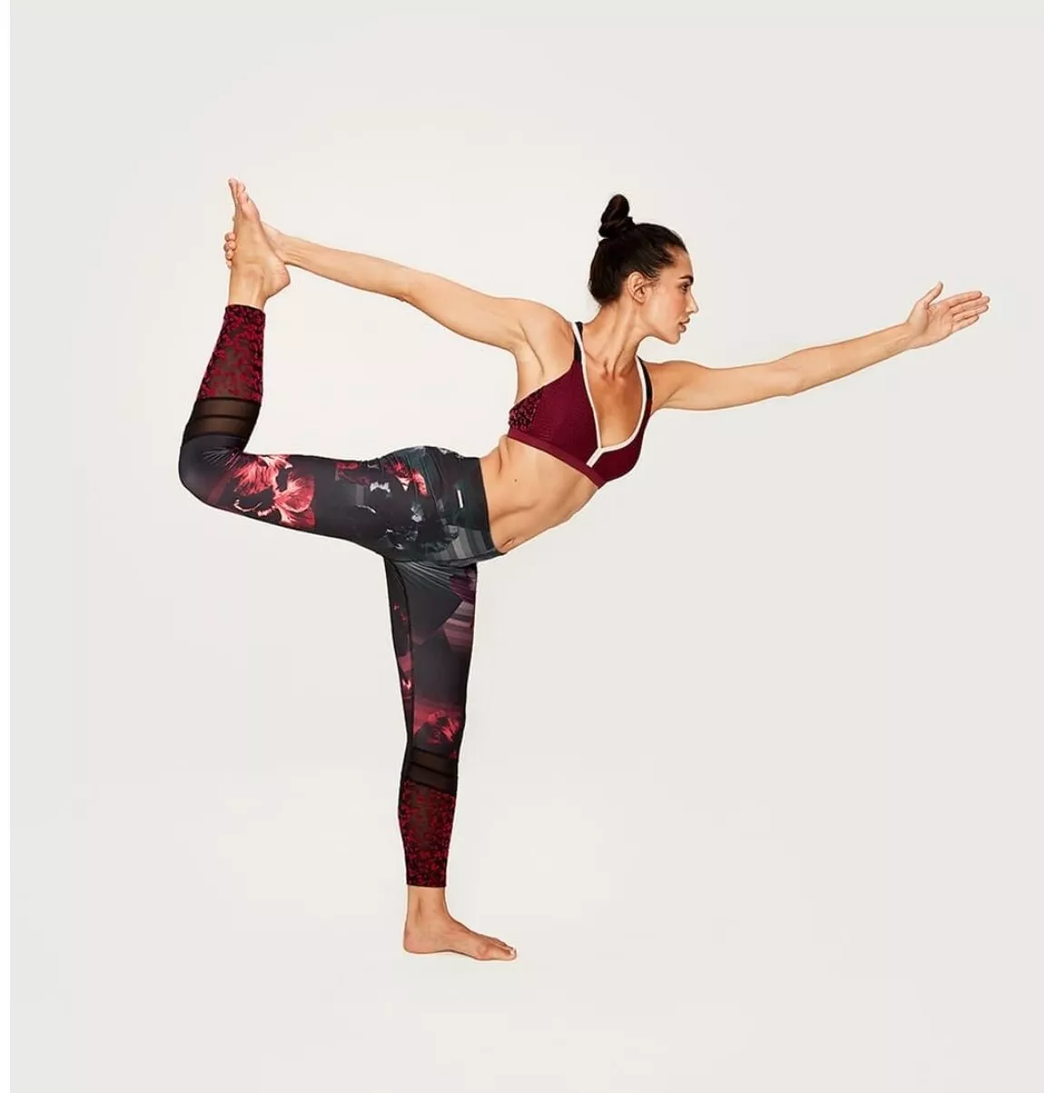 lole sierra velvet mesh floral yoga gym leggings