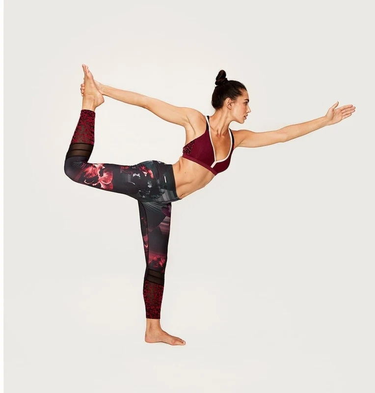 lole sierra velvet mesh floral yoga gym leggings