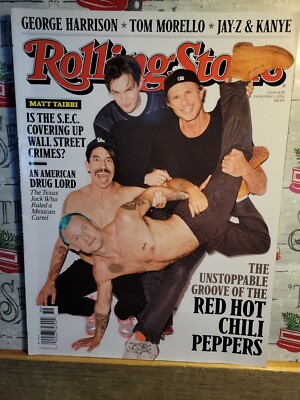 RED HOT CHILI PEPPERS Rolling Stone magazine 9/1/11 FLEA ANTHONY