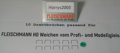 10 Drahtbrücken für Fleischmann H0 Weichen vom Profigleis Modellgleis - NEU