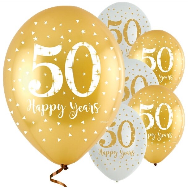 Amscan Golden Anniversary Cascade – Tischdeko Für Goldene Hochzeit, Elegantes Party-Accessoire