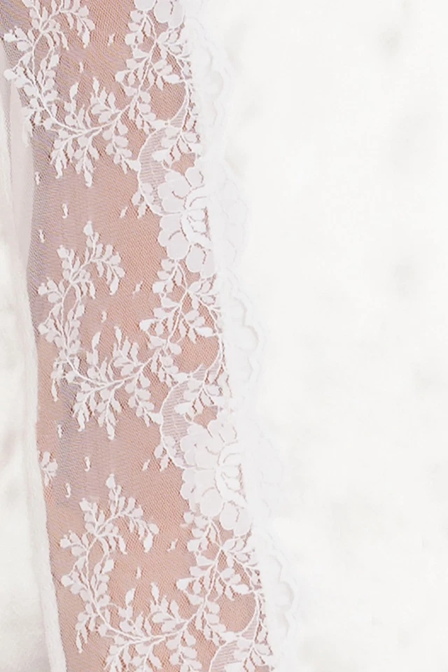 Juego de 2 piezas de satén y encaje In Bloom de Jonquil color marfil BBD010 Foto 4 de 4