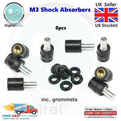 8 Stück M3 Flight Controller Stoßdämpfer Anti Vibration Schraube Befestigung Abstandshalter - F7