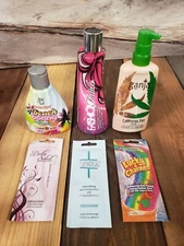 Tanning Lotion Bundle Lot of 3 Ganja Beach Bunny Fashion Fatale & 3 Packets DEAL