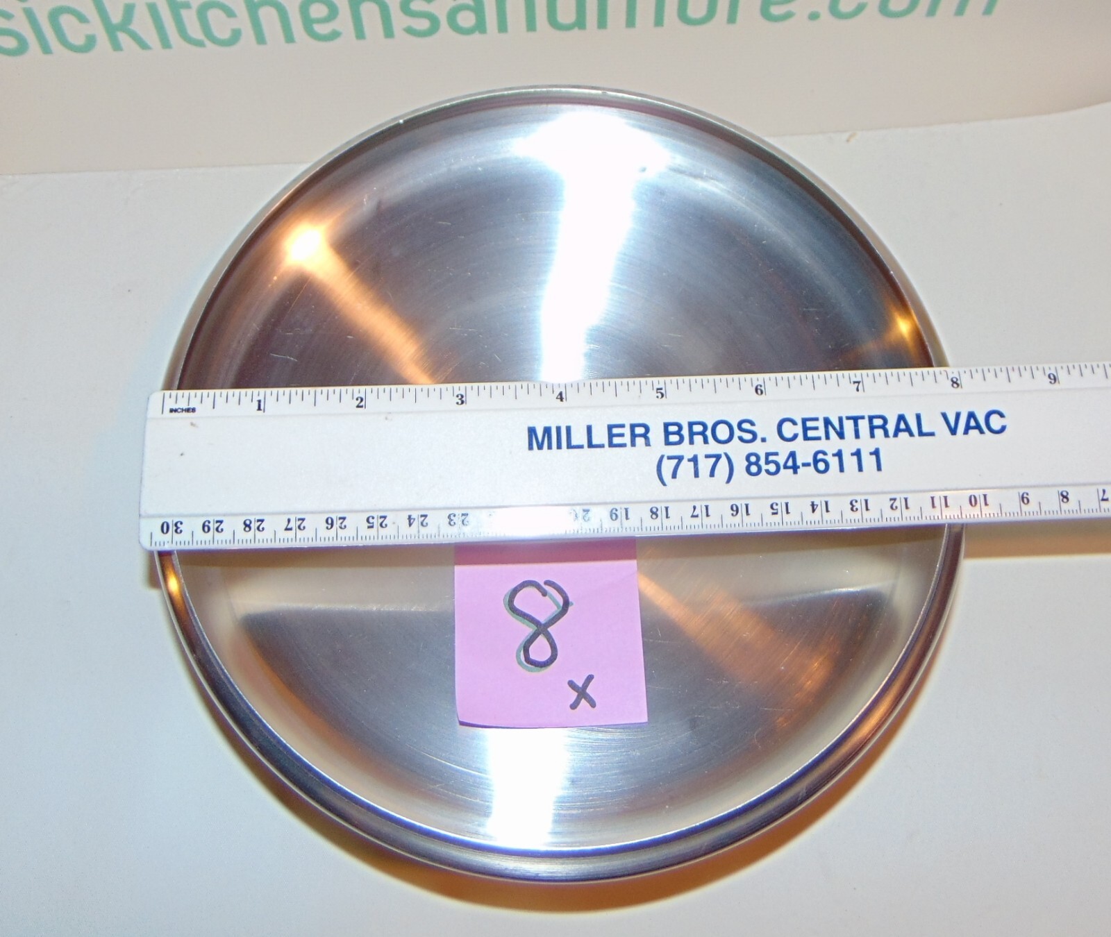 REFURBISHED Revere Ware 8 inch Saucepan Skillet Replacement Lid (X) RAW