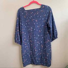 Gap floral 3/4 sleeve cutout back S