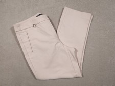 Adrianna Papell Womens 4 Pants Cream White Pull Up High Ankle Trousers Pants