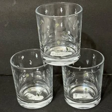Set 3 Anthropologie 1CANOE2 Pollinators Short Juice Glass Tiny Herbs NEW