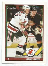 BRUCE DRIVER 1991-92 O-PEE-CHEE CARD NEAR MINT+ CONDITION