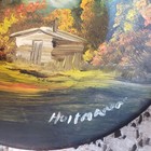 Vintage 7" Hand Painted Gold Panning Pan? HOLTMANN Fall Autumn Alaska Rusted — photo 4