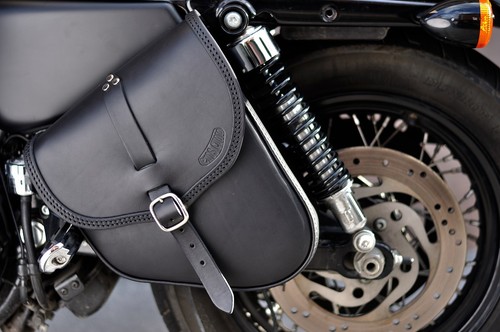 BORSA MOTO IN CUOIO PER HARLEY DAVIDSON SPORTSTER | eBay