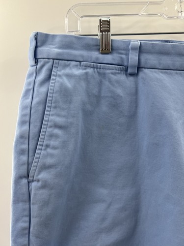 "Pantalones cortos clásicos Brooks Brothers para hombre bolsillos cortados azul claro talla 38 11"" entrepierna" - Imagen 3 de 7