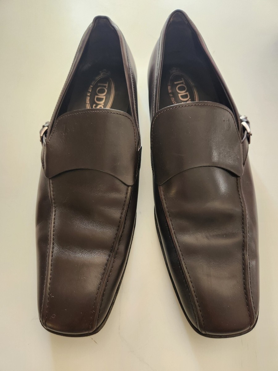 Tod’s dress shoes. Worn 5 times or less in great condition. Tods mens Dress shoes Brown Sz 9 buckle ((worn twice)) Clean  main image 3