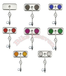 Specchio Rettangolare Cromato Bici Specchio Per Bici Rettangolare Cromato | Per Cruiser E Lowrider | Con Gabbia Attorcigliata E Montaggio Universale Specchio Universale Per Manubrio - Foto 10