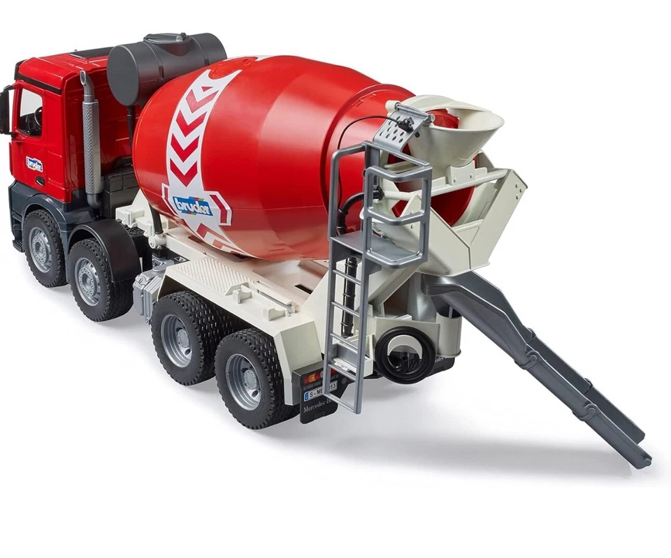Bruder Toys NUEVO MEZCLADOR DE CONCRETO CEMENTO CAMIÓN DEISEL POWER 03655 NUEVO MEZCLADOR ROJO Foto 2 de 4