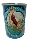 DEEP EDDY Collectible VODKA Tin Can Cups Red Swimsuit Pinup