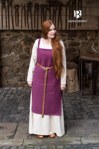 Medioevo Vestito con Spalline Soprabito Vichingo / Larp - Lilla Di  Burgschneider | eBay