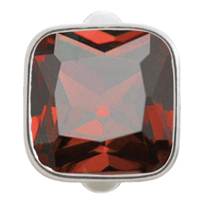 New Endless Jewelry 41205-2 Big Garnet Cube Charm Sterling Silver