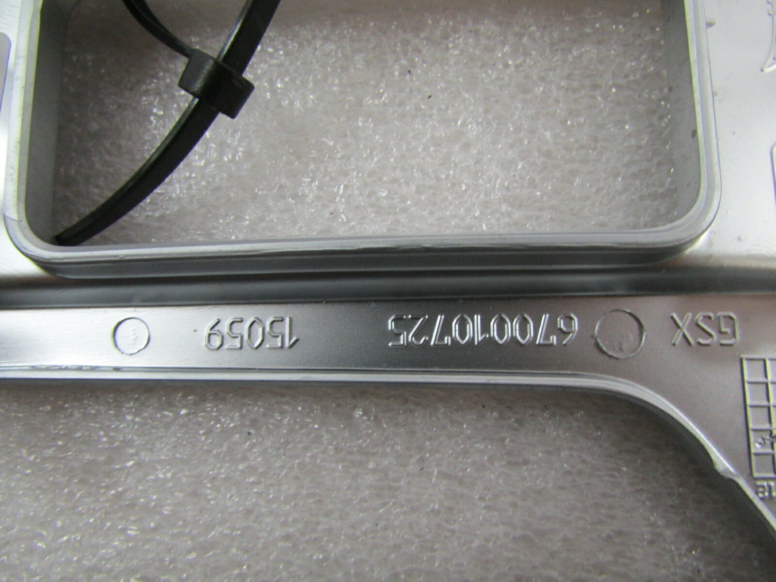Maserati Ghibli, Console Shift Bezel Trim Panel, Silver, Used, 670010725