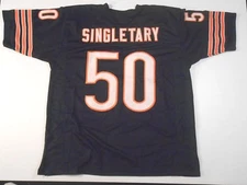 UNSIGNED CUSTOM Sewn Stitched Mike Singletary Blue Jersey - M, L, XL, 2XL, 3XL