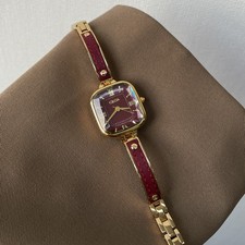 Women Square Quartz Watch 3 Colors Wine Red P...