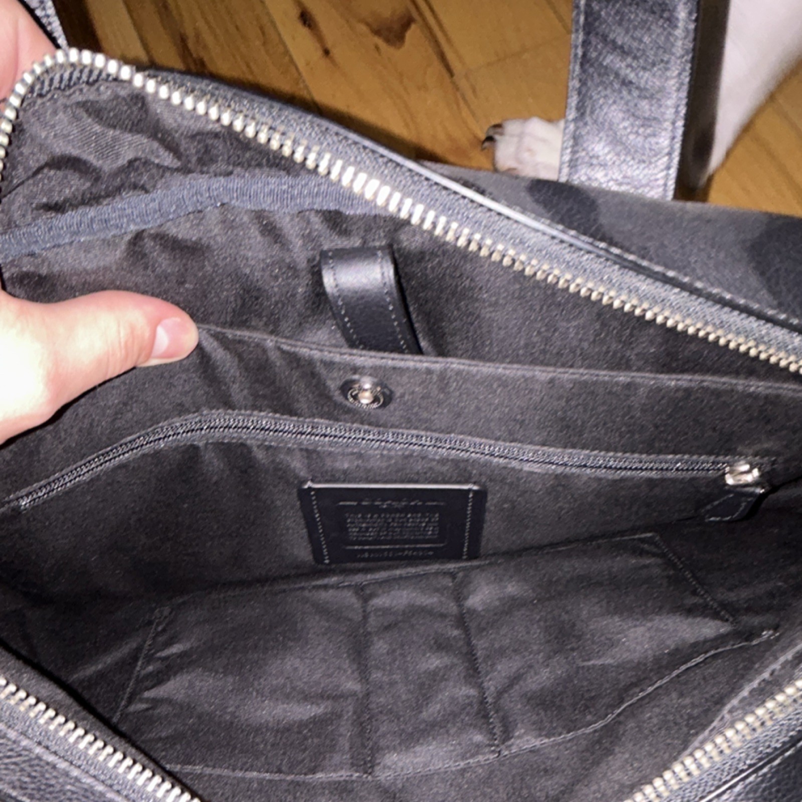 Coach Black Briefcase/Document Case Shoulder Stra… - image 3