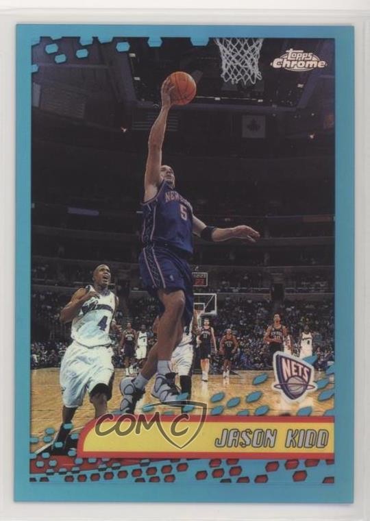 2001-02 Topps Chrome Refractor Jason Kidd #80 HOF 6o3