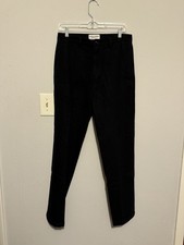 Adam Kimmel Carhartt WIP Black Wool Dress Pants XS 30 Regular Fit Tapered Leg