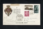 SPAIN ESPANA - 1953 - SALAMANCA & EXHIBITION - FIRST DAY COVER - WITH GERONA CDS