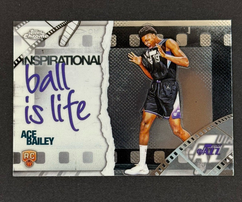 2025-26 Topps Chrome NBA Ace Bailey Inspirational Insert RC #20 Utah Jazz