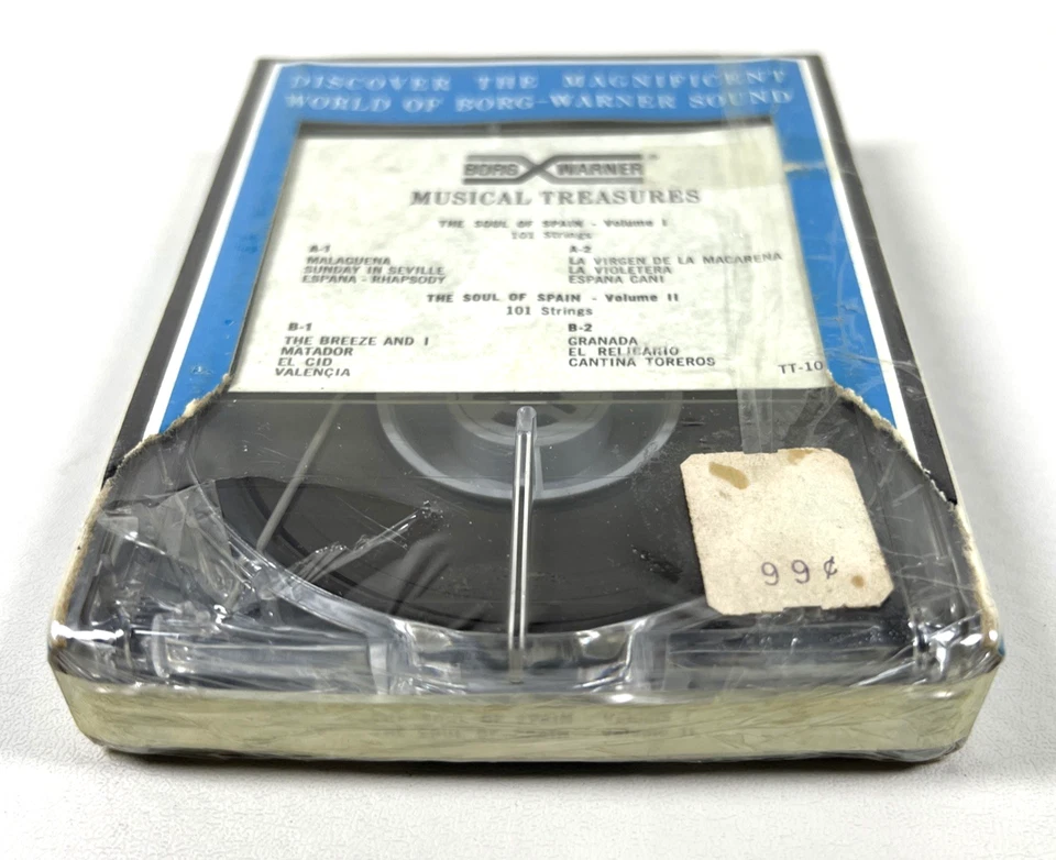 NOS SEALED 4 Track Tape Cartridge - The Soul of Spain Volume 1 & 2 - 101 Strings - Image 3 of 4