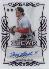 2021 Leaf Trinity Clear Purple 13/25 Jesse Franklin V #CA-JF2 Auto 0o6m