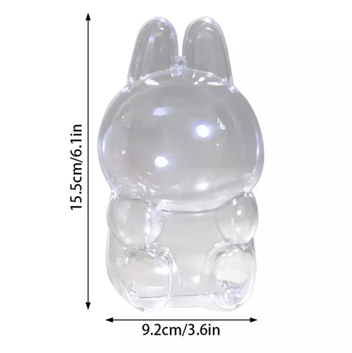 POP MART Labubu Clear Case Exciting Macaron The Monsters Plush Doll Cover SALE - Picture 14 of 14