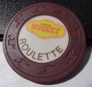 CARSON NUGGET CASINO NCV ROULETTE casino gaming poker chip Carson City NV
