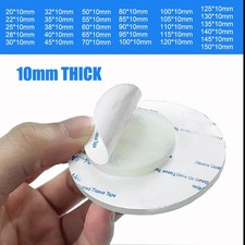 Selbstklebende Rund Silikon Gummi Scheiben Matte Antirutsch 10mm Dick, 20-100mm